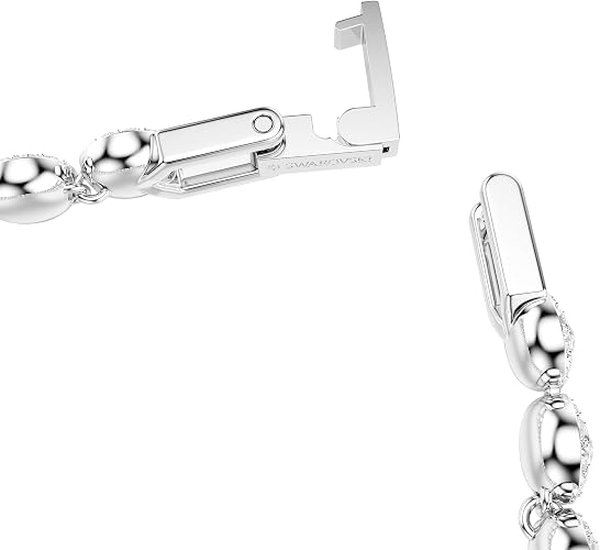 Falcine White Crystal Halo Tennis Bracelet - Image 3