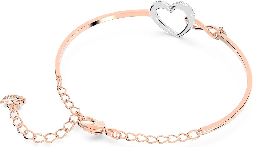 Falcine Infinity Heart Crystal Bangle - Image 4