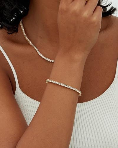 Falcine 3mm CZ Classic Tennis Bracelet - Image 2